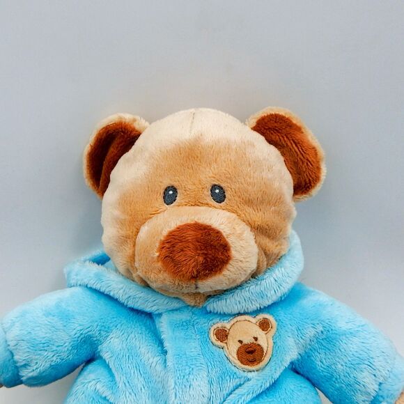 Ty Pluffies Baby Blue Bear Plush Soft Pajamas Teddy 2010 Stuffed Animal Toy - Picture 6 of 8